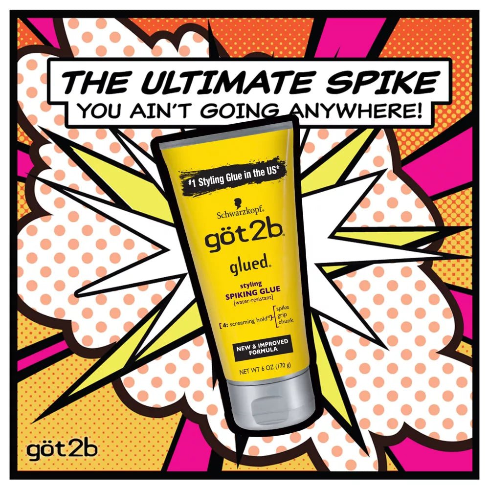 Got2b Glued Styling Spiking Hair Gel - Screaming Hold - 6 oz - Beauty Exchange Beauty Supply