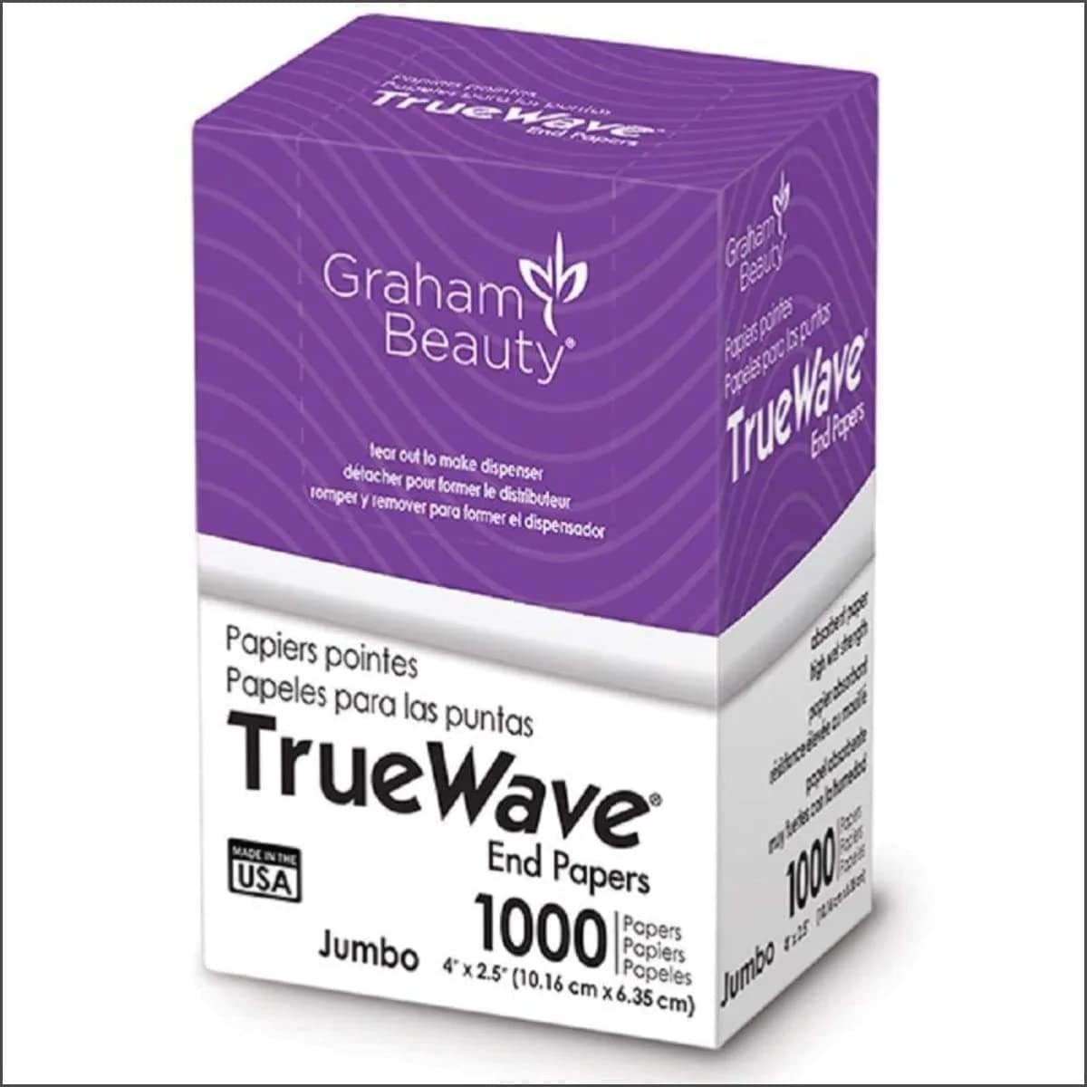 Graham Beauty True Wave End Papers โ Regular - Super Jumbo - Beauty Exchange Beauty Supply