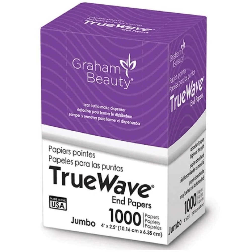 Graham Truewave Jumbo End Papers – 1000 Pack - Beauty Exchange Beauty Supply
