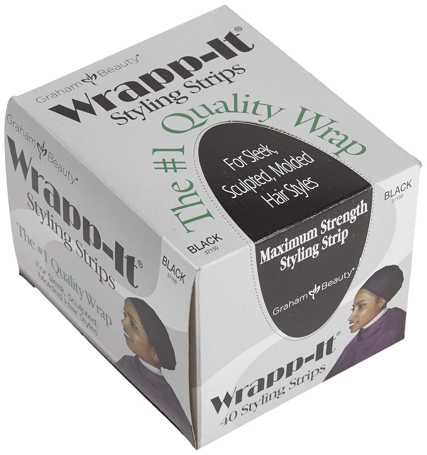 Graham Wrapp - It Styling Strips – Black / White – 40 Strips - Beauty Exchange Beauty Supply