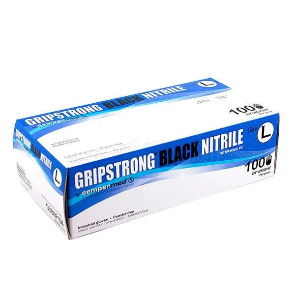 Grip Strong Black Nitrile Gloves – Durable Protective Gloves – Small, Medium, Large, Extra Large - Beauty Exchange Beauty Supply