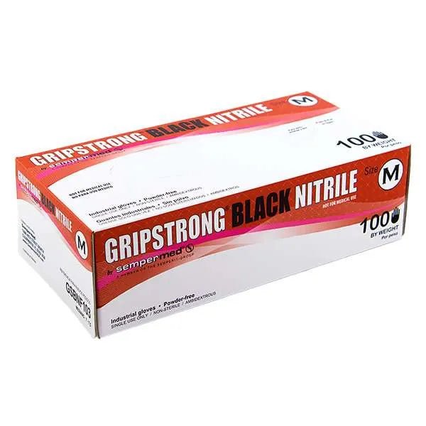 Grip Strong Black Nitrile Gloves – Durable Protective Gloves – Small, Medium, Large, Extra Large - Beauty Exchange Beauty Supply