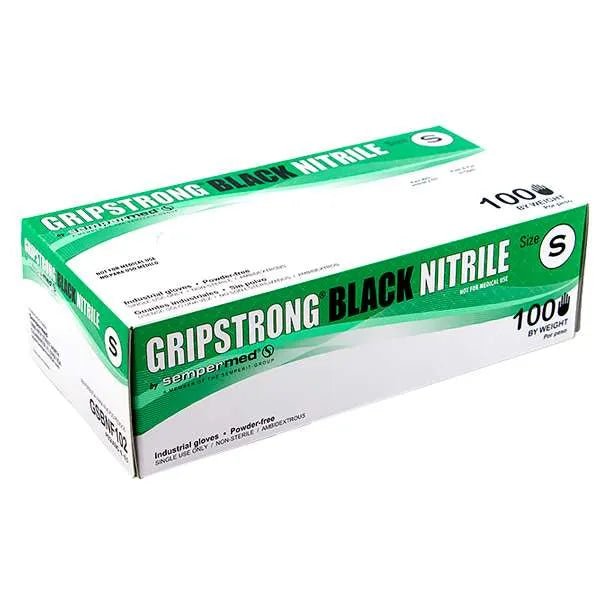 Grip Strong Black Nitrile Gloves – Durable Protective Gloves – Small, Medium, Large, Extra Large - Beauty Exchange Beauty Supply