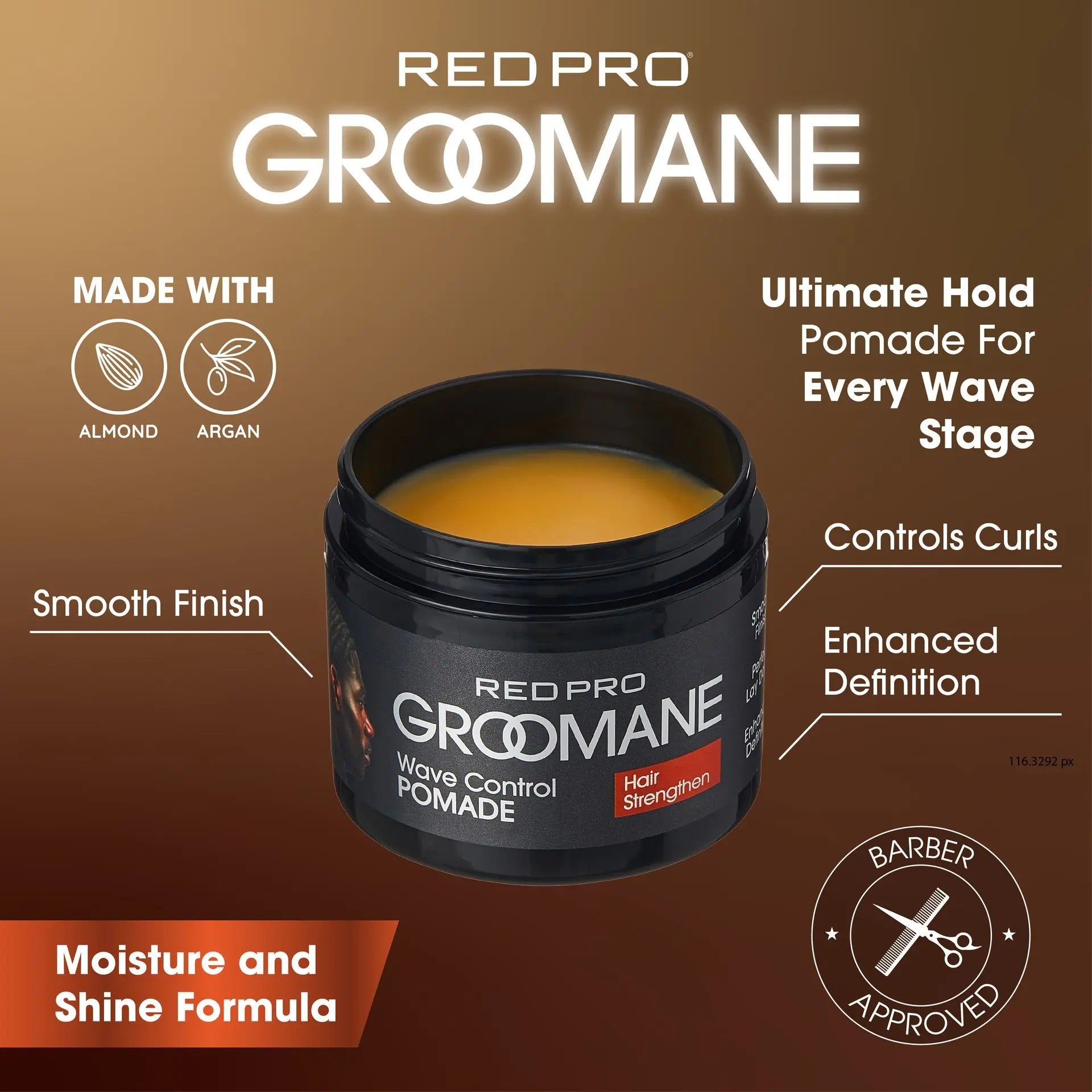 Groomane Wave Control Pomade – 3oz - Beauty Exchange Beauty Supply
