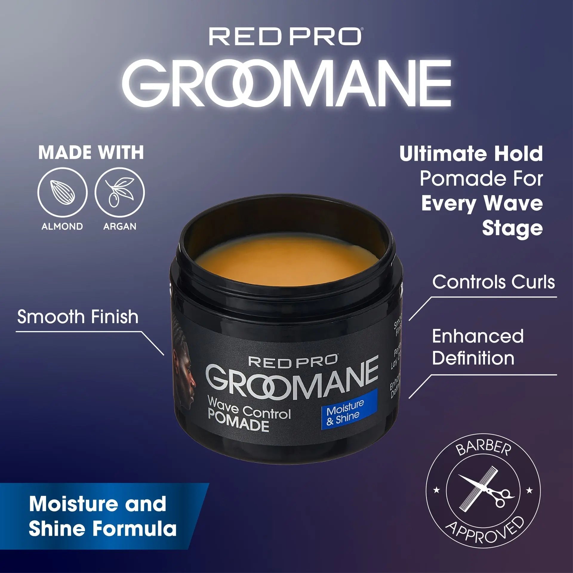 Groomane Wave Control Pomade – 3oz - Beauty Exchange Beauty Supply