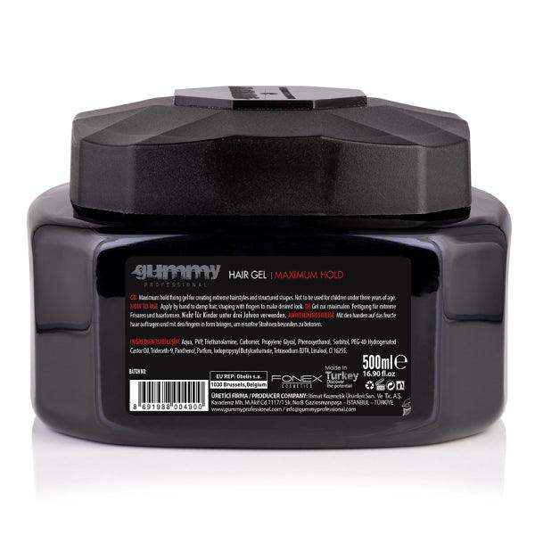 Gummy Hair Gel 16.9 Oz – Strong Hold Styling Gel for All Hair Types, Non - Flaking Formula - Beauty Exchange Beauty Supply