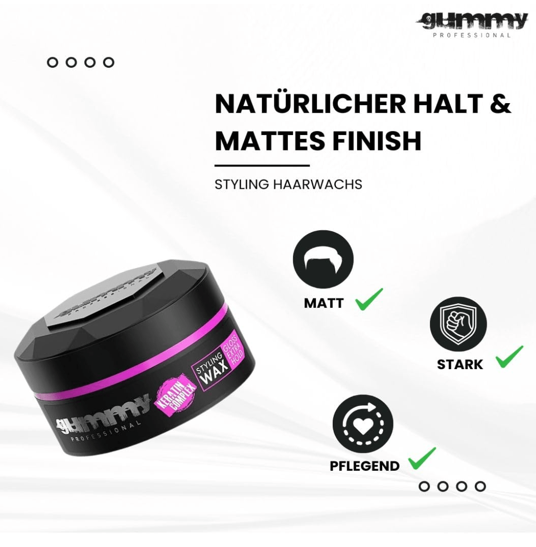 Gummy Styling Wax Gloss Extra Hold & Hard Finish - 5.7oz - Beauty Exchange Beauty Supply