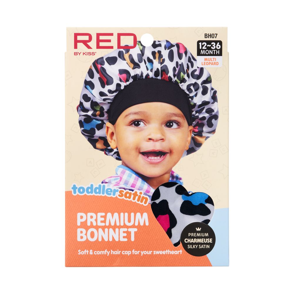 Red by Kiss Baby Satin Premium Bonnet – Gentle Hair Protection for Babies