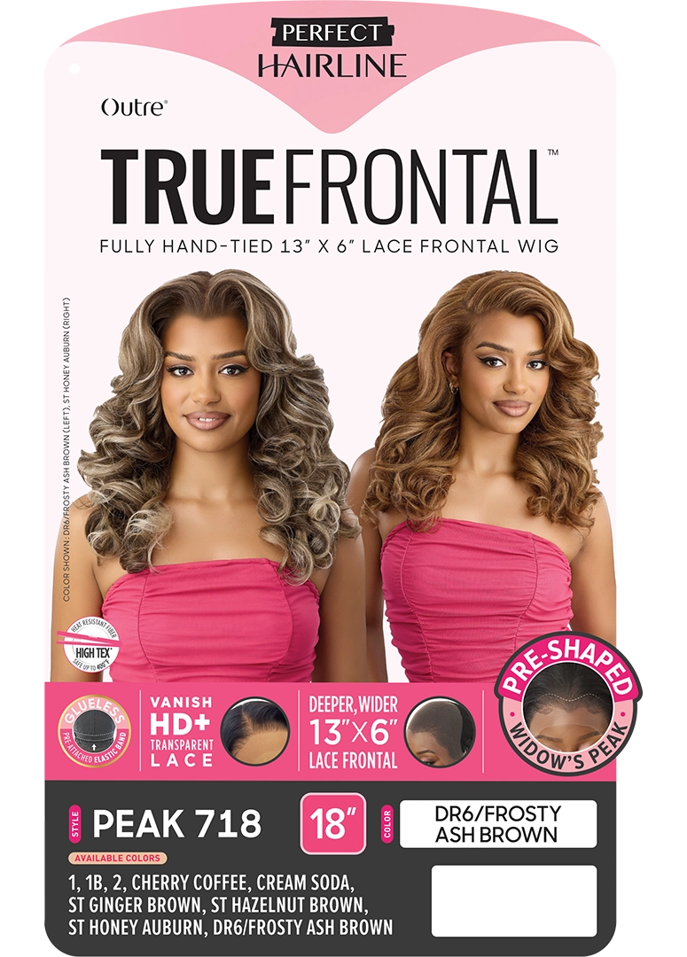 Outre Perfect Hairline True Frontal 13x6 HD Lace Front Wig - Peak 718