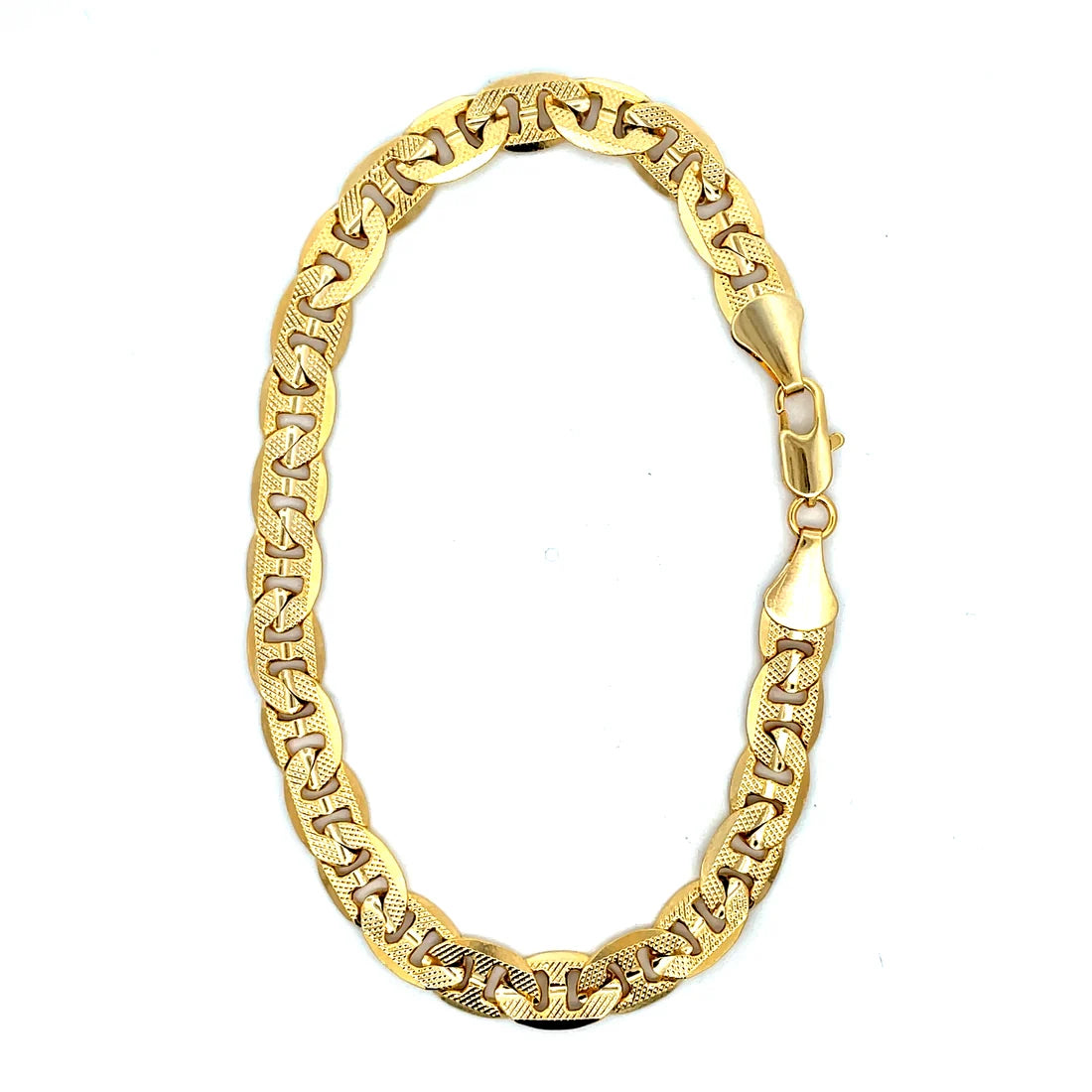 The One Jewelry Thick 14K Gold Plated Anklet
