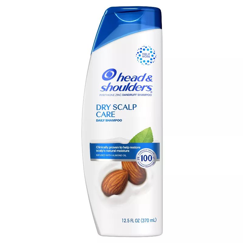Head & Shoulders Dry Scalp Care Shampoo with Almond Oil – Soothes Dry, Flaky Scalp – 12.5 fl oz - Beauty Exchange Beauty Supply