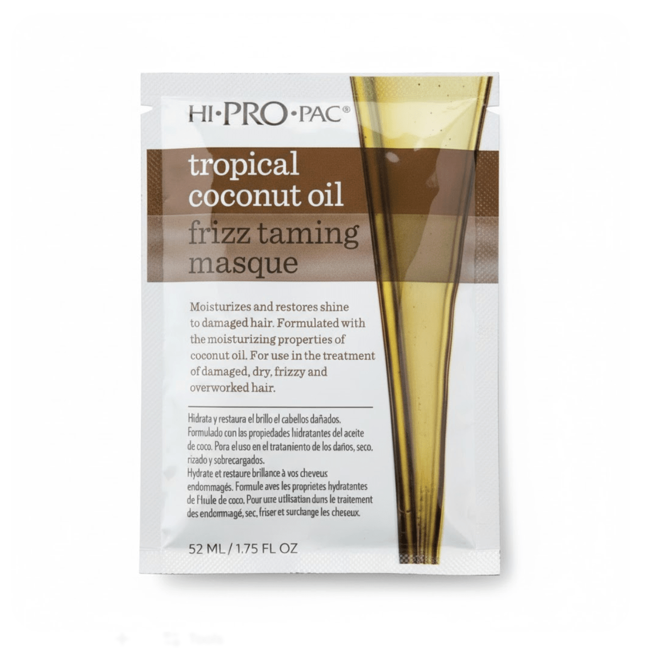 HI - PRO - PAC Tropical Coconut Oil Frizz Masque - 1.75 oz - Beauty Exchange Beauty Supply