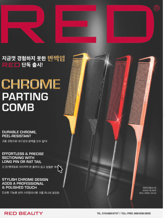 HM102J PARTING PINTAIL COMB BLK 36PC ASST CHRM - Beauty Exchange Beauty Supply