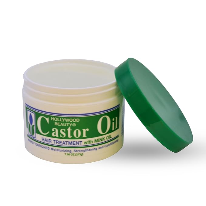 Hollywood Beauty Castor Oil Hair Treatment with Mink Oil โ 7.5oz - Beauty Exchange Beauty Supply