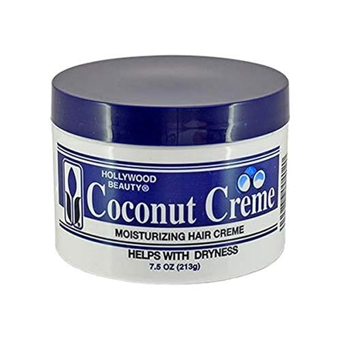 Hollywood Beauty Coconut Creme | Moisturizing Hair Creme for Dry, Damaged Hair – 7.5 oz - Beauty Exchange Beauty Supply