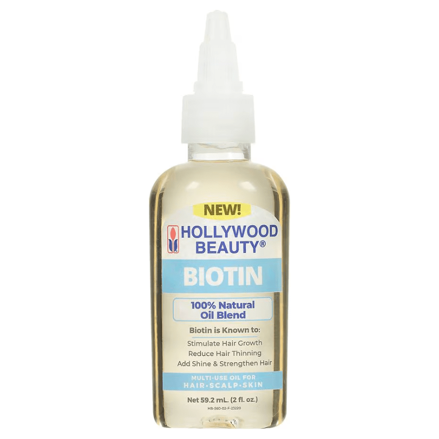 Hollywood Beauty Hair, Scalp & Skin Oil | 7 Premium Exotic Variants with Biotin Boost | 2 fl oz – All Hair Types - Beauty Exchange Beauty Supply