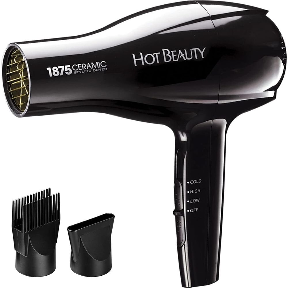 Hot Beauty 1875W Ceramic Styling Dryer – Fast Drying & Frizz Control for Gorgeous Hair - Beauty Exchange Beauty Supply