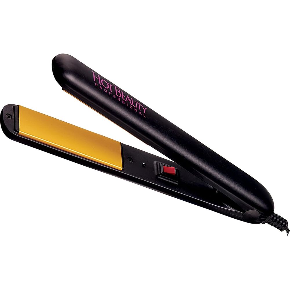 Hot Beauty Professional Ceramic Flat Irons – 2 - in - 1 Value Pack with 1" Full Size + ½" Mini Straightener & Free Travel Pouch - Beauty Exchange Beauty Supply