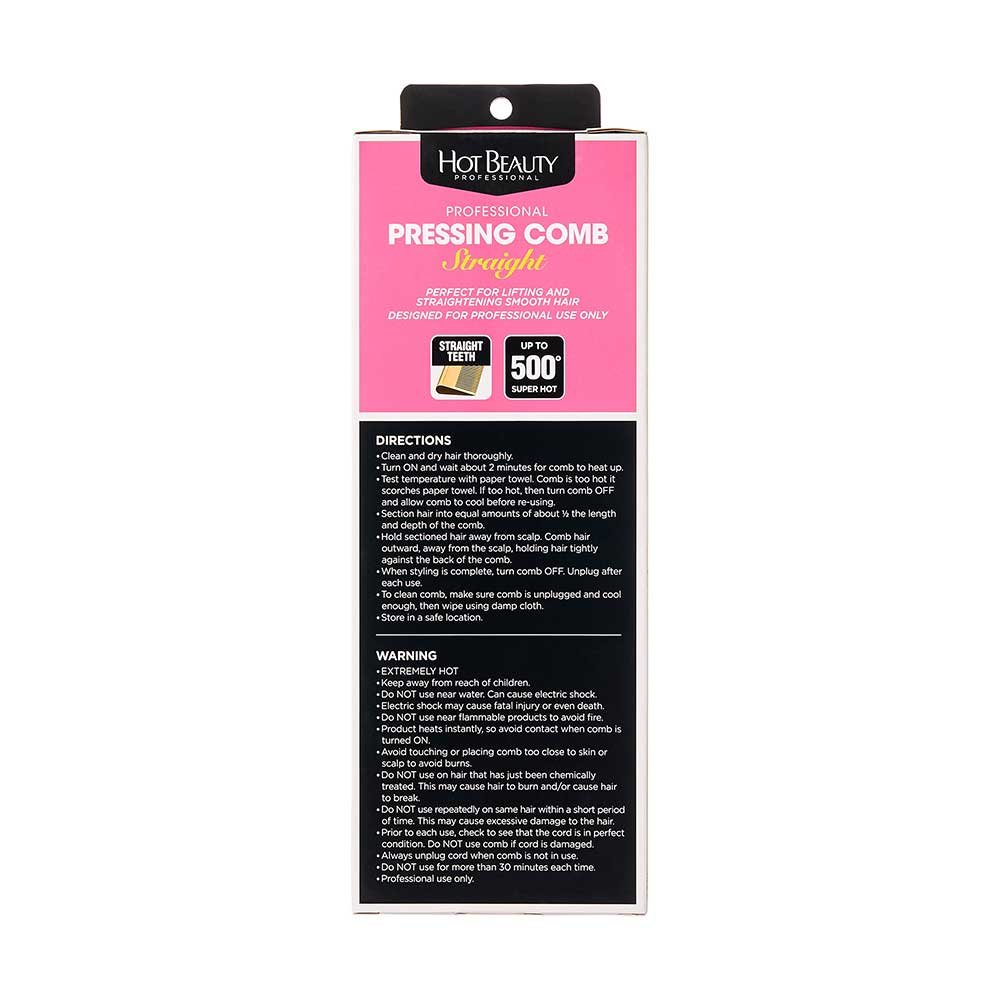 Hot Beauty Professional Pressing Comb – 02 - Beauty Exchange Beauty Supply