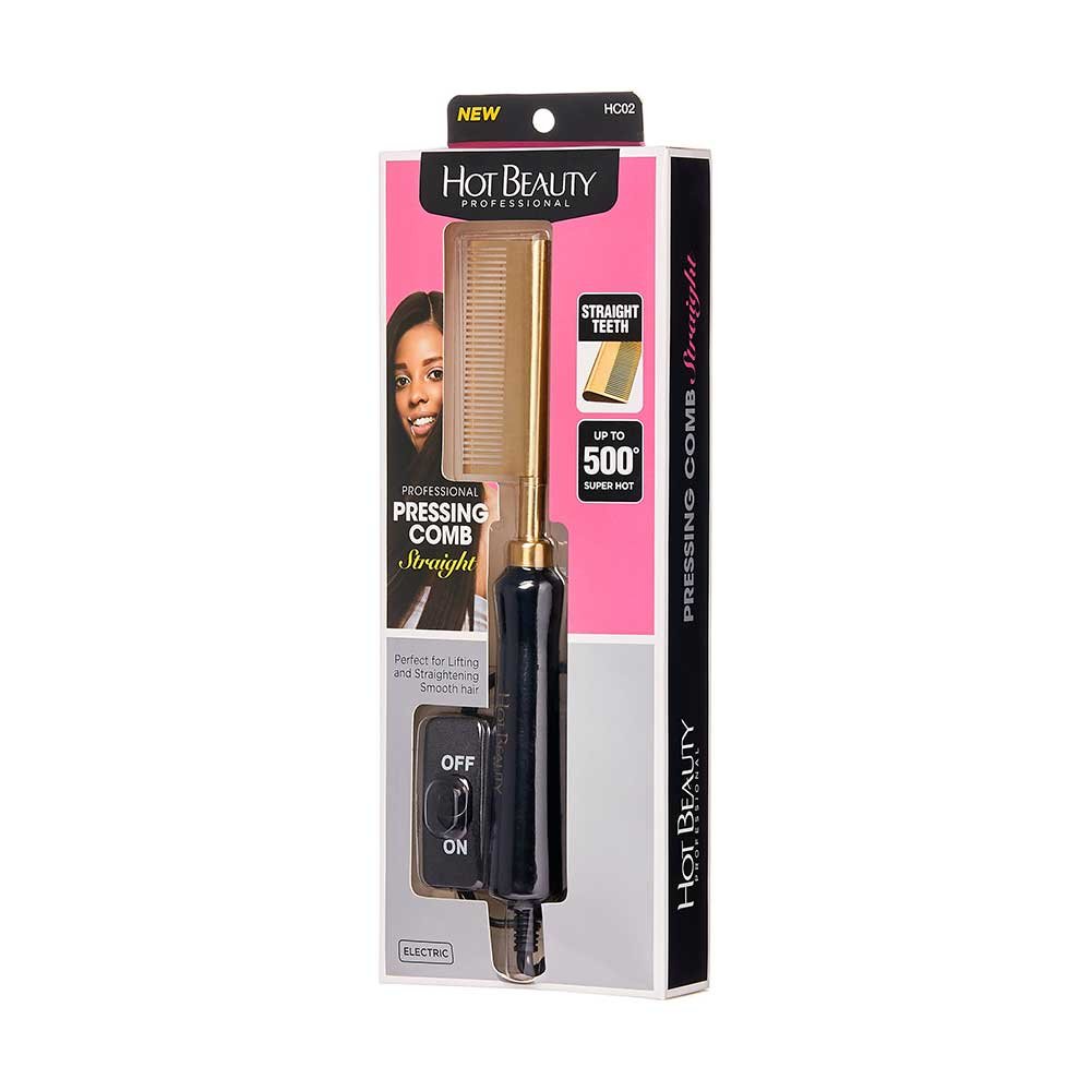 Hot Beauty Professional Pressing Comb – 02 - Beauty Exchange Beauty Supply