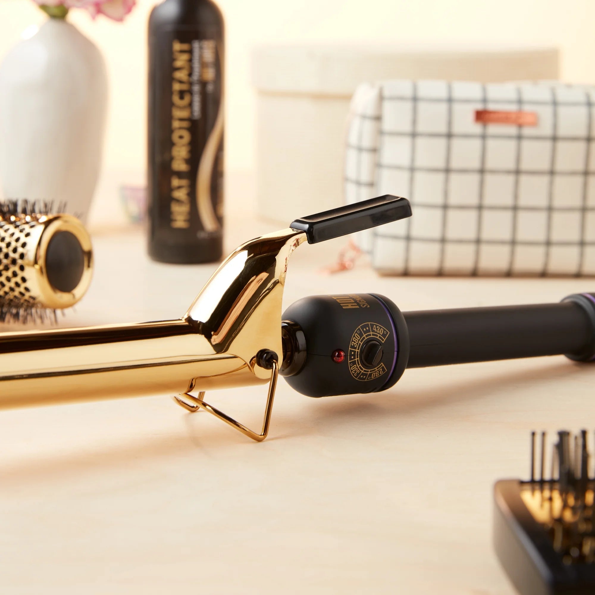 Hot Tools Gold Spring Curling Iron 1" - Beauty Exchange Beauty Supply