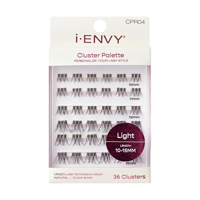 i - ENVY Cluster Palette Lash Refill – Neutral (10–15mm) - Beauty Exchange Beauty Supply