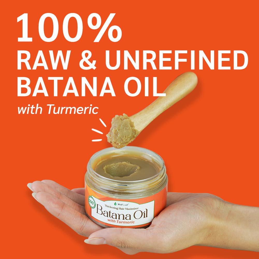 Well’s Batana Oil with Turmeric Extract - 100% Natural 4.23oz