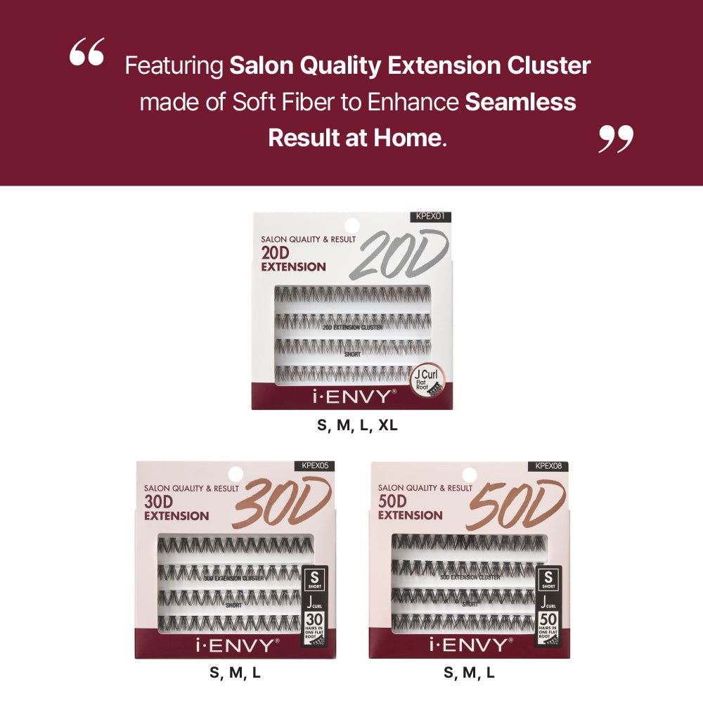 iEnvy by Kiss 20D Lash Extension Clusters - Beauty Exchange Beauty Supply