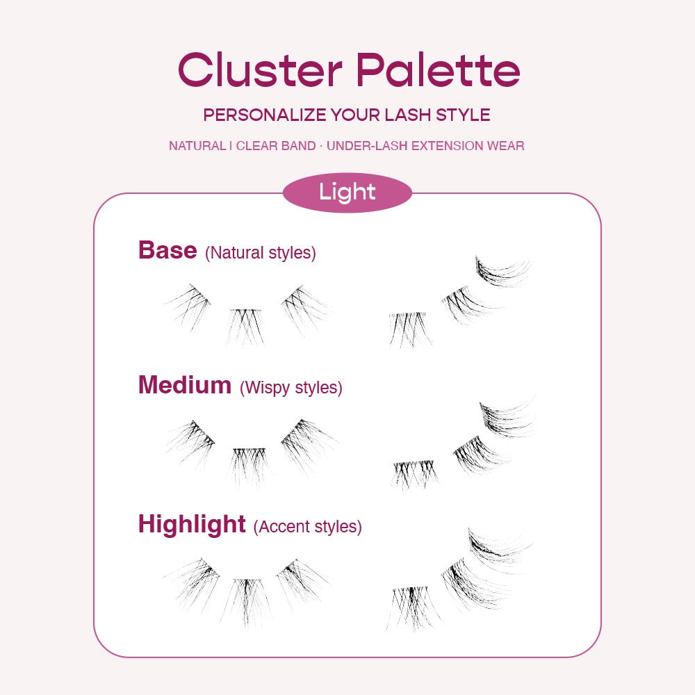 IENVY by KISS Cluster Palette โ Refillable Lash Extension Travel Kit | DIY Lash Look in Light & Neutral | Salon - Style Clusters on the Go - Beauty Exchange Beauty Supply