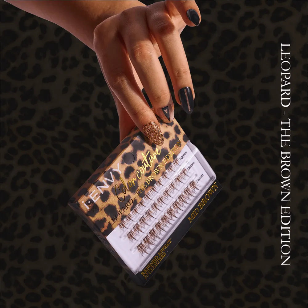 iEnvy by Kiss Color Couture Faux Mink Lash Clusters – Leopard Series - Beauty Exchange Beauty Supply