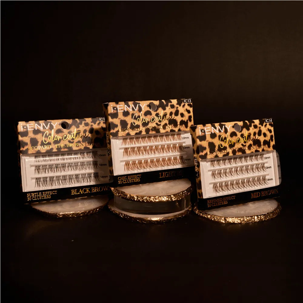 iEnvy by Kiss Color Couture Faux Mink Lash Clusters – Leopard Series - Beauty Exchange Beauty Supply