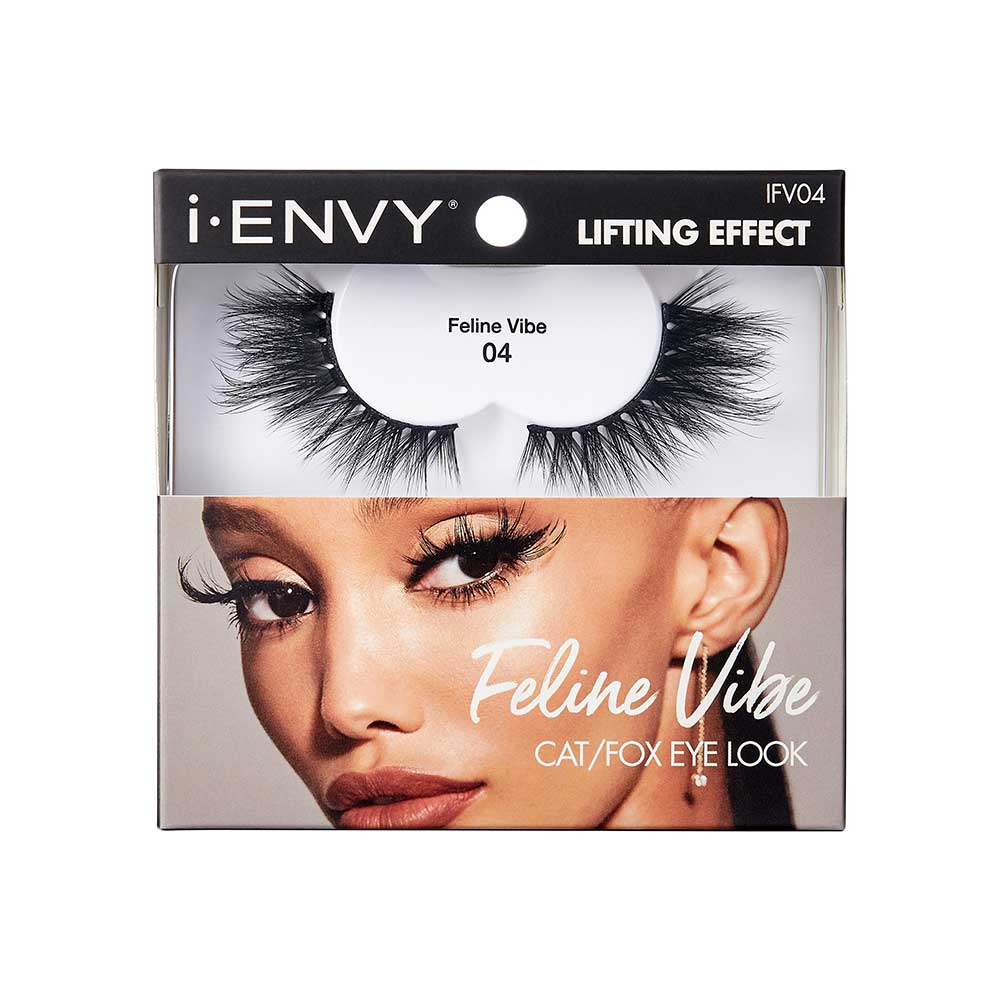 IENVY by KISS Feline Vibe Lashes – Double Layer Design | Bold, Cat - Eye Glam | Styles #01–#06 - Beauty Exchange Beauty Supply