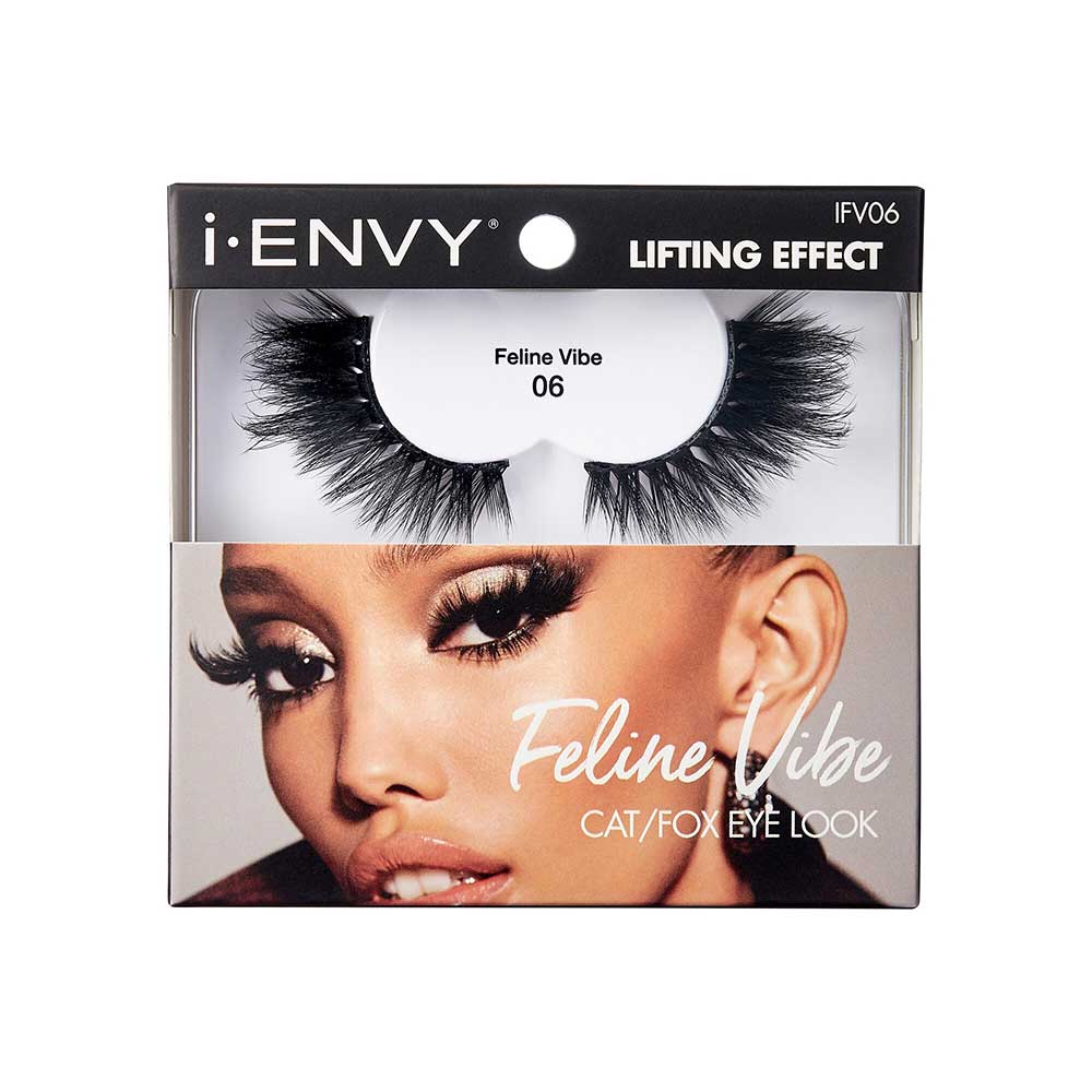 IENVY by KISS Feline Vibe Lashes – Double Layer Design | Bold, Cat - Eye Glam | Styles #01–#06 - Beauty Exchange Beauty Supply