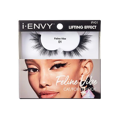 IENVY by KISS Feline Vibe Lashes – Double Layer Design | Bold, Cat - Eye Glam | Styles #01–#06 - Beauty Exchange Beauty Supply