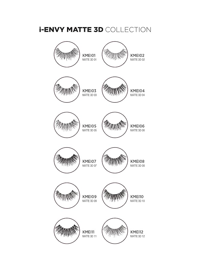 iEnvy by Kiss Matte 3D Lashes – Soft - Beauty Exchange Beauty Supply