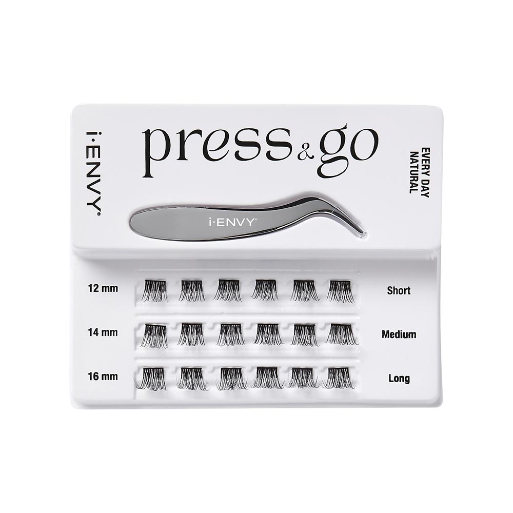 IENVY by KISS Press & Go Pre - Glued Lash Clusters – All - In - One Underlash Extension Kit | No Glue Needed | Styles: Every Day, Glam Day, Special Day - Beauty Exchange Beauty Supply