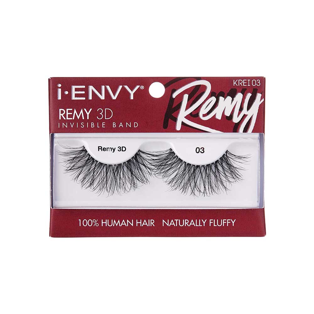 IENVY by KISS Remy 3D Lashes – 100% Human Hair | Lightweight, Wispy Volume | Styles #01–#09 - Beauty Exchange Beauty Supply