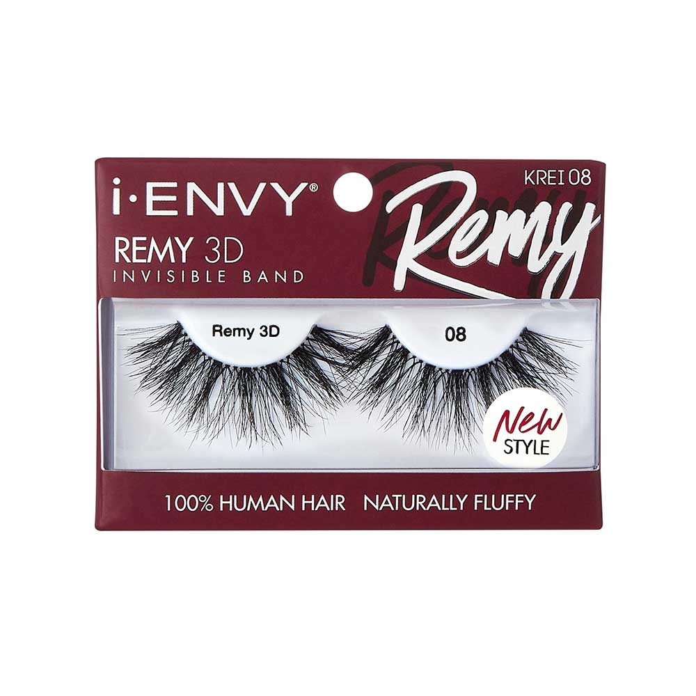 IENVY by KISS Remy 3D Lashes – 100% Human Hair | Lightweight, Wispy Volume | Styles #01–#09 - Beauty Exchange Beauty Supply