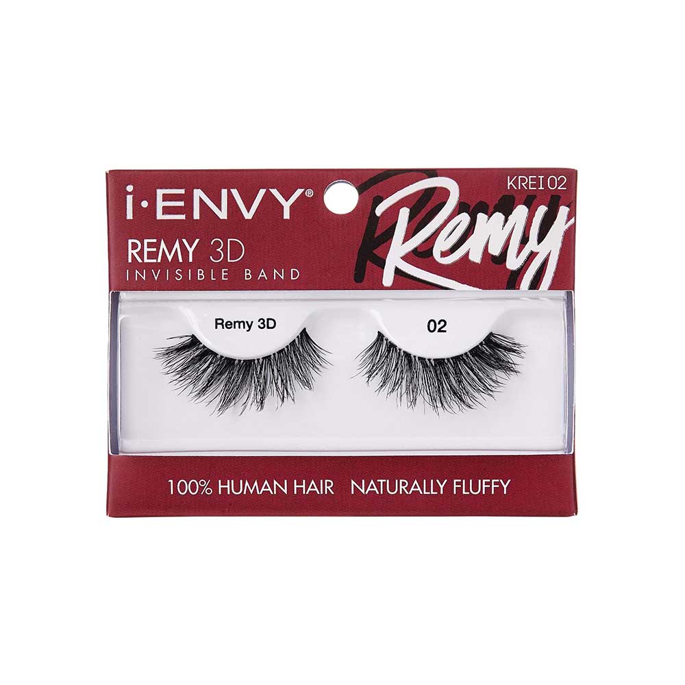 IENVY by KISS Remy 3D Lashes – 100% Human Hair | Lightweight, Wispy Volume | Styles #01–#09 - Beauty Exchange Beauty Supply