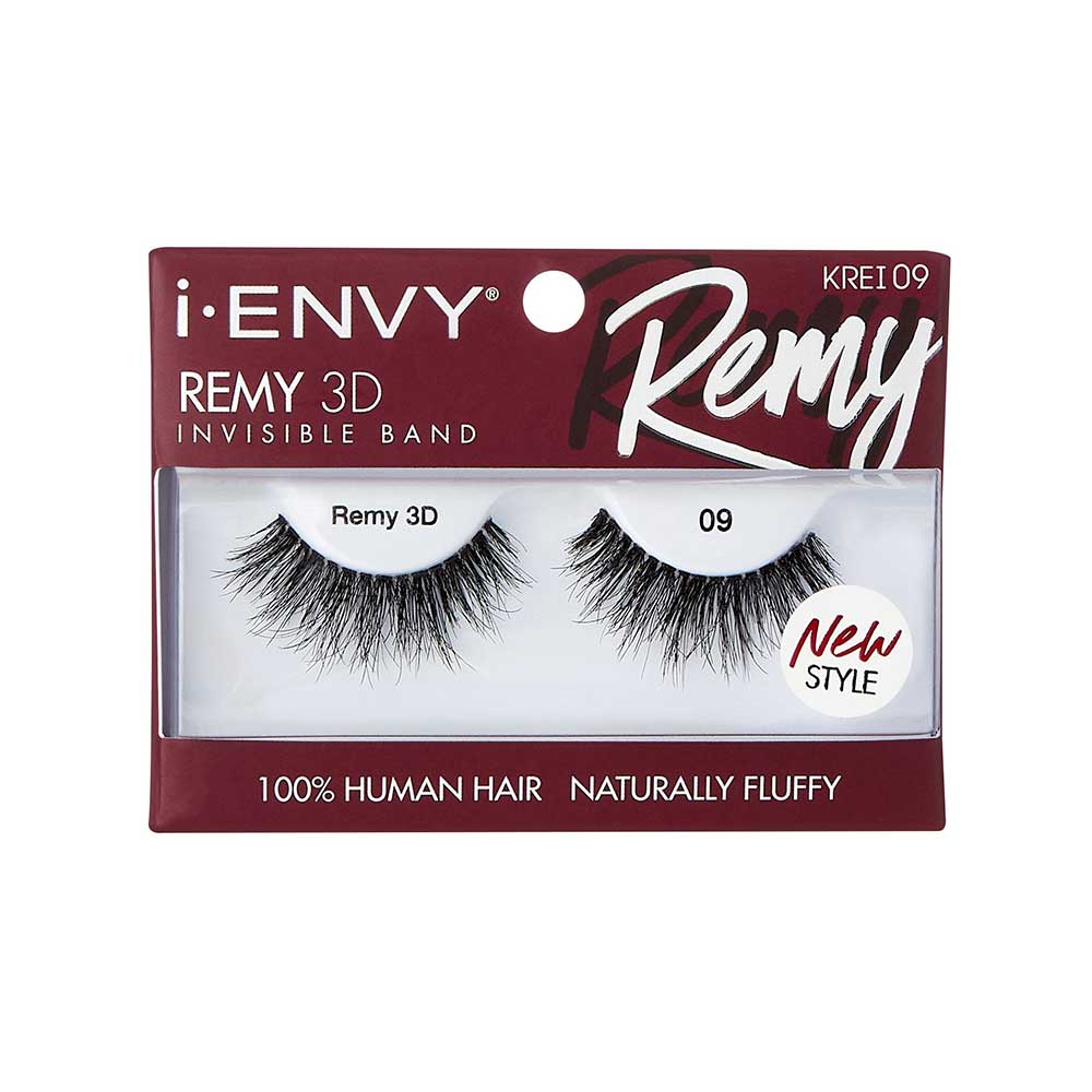 IENVY by KISS Remy 3D Lashes – 100% Human Hair | Lightweight, Wispy Volume | Styles #01–#09 - Beauty Exchange Beauty Supply