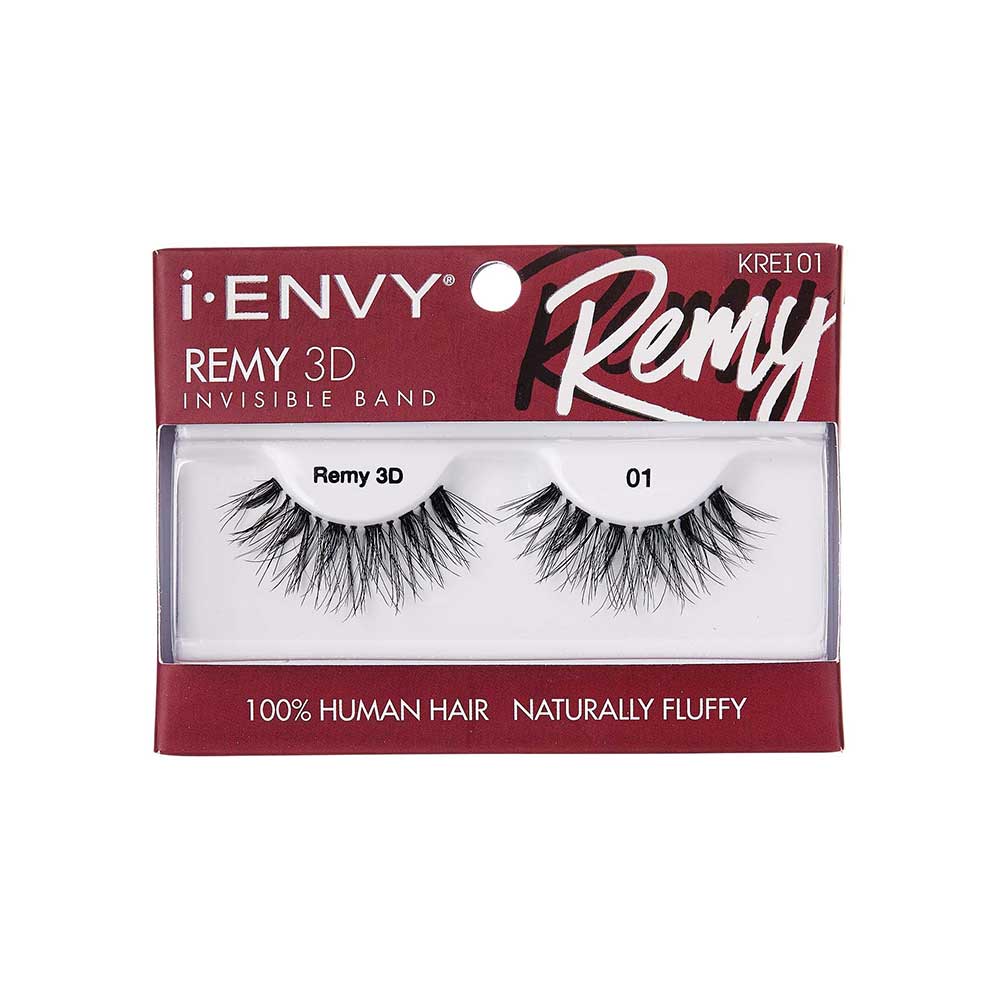 IENVY by KISS Remy 3D Lashes – 100% Human Hair | Lightweight, Wispy Volume | Styles #01–#09 - Beauty Exchange Beauty Supply