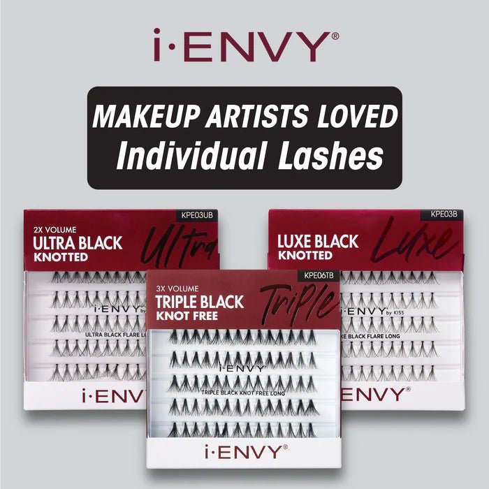 iEnvy by Kiss Triple Black Knot Free Individual Lashes - 70pcs - Beauty Exchange Beauty Supply