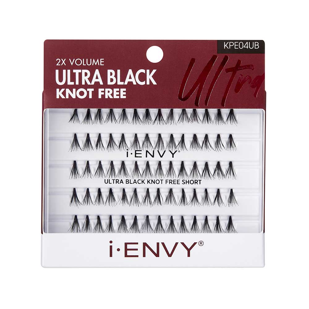 iEnvy by Kiss Ultra Black Knot Free Individual Lashes – 70pcs - Beauty Exchange Beauty Supply