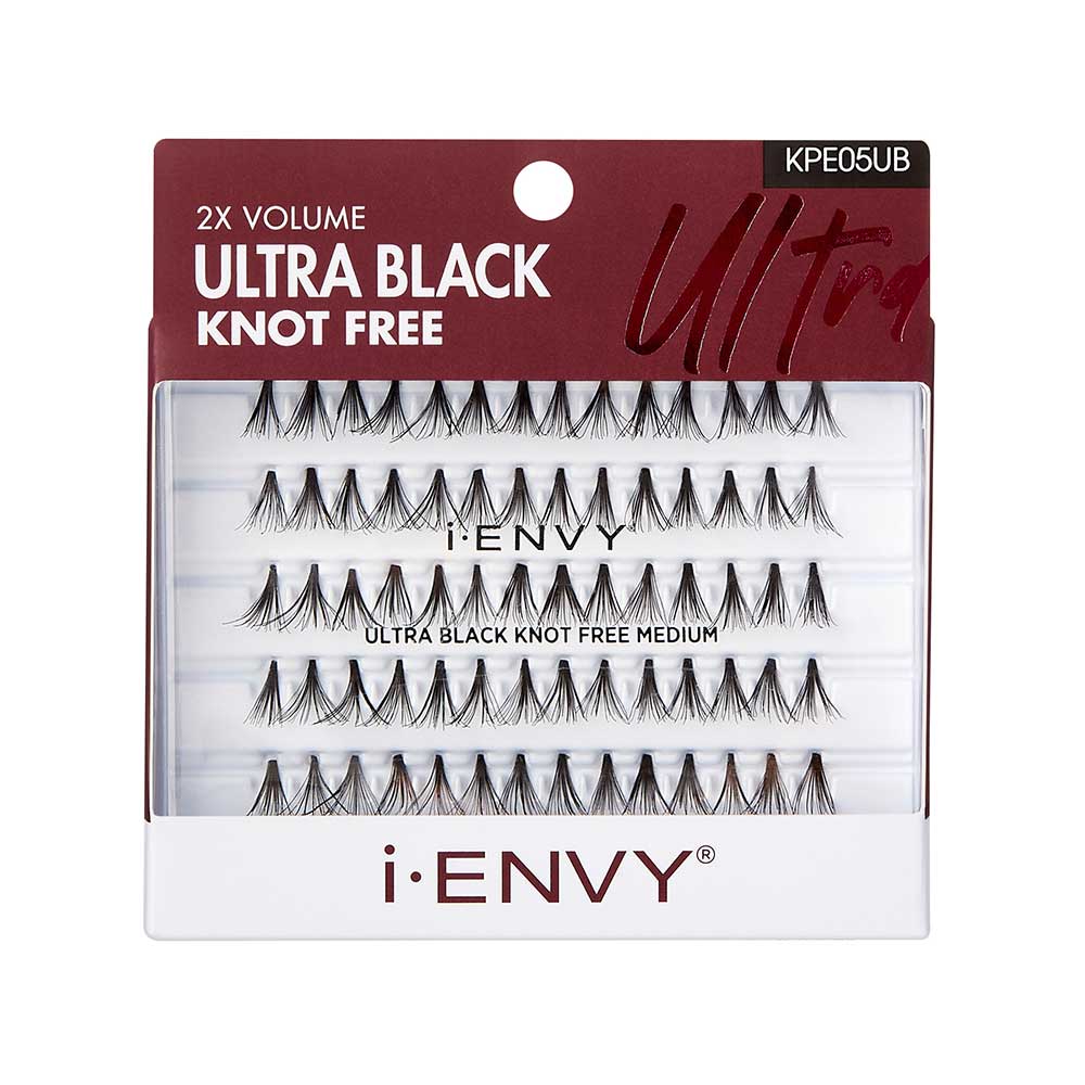 iEnvy by Kiss Ultra Black Knot Free Individual Lashes – 70pcs - Beauty Exchange Beauty Supply