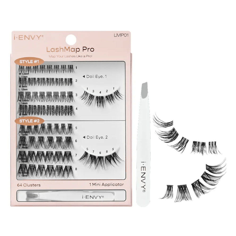 iENVY LashMap Pro Cluster Lash Kit โ With Tweezer - Beauty Exchange Beauty Supply