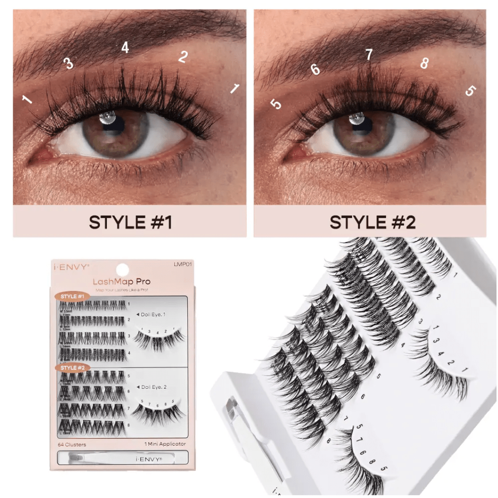 iENVY LashMap Pro Cluster Lash Kit โ With Tweezer - Beauty Exchange Beauty Supply