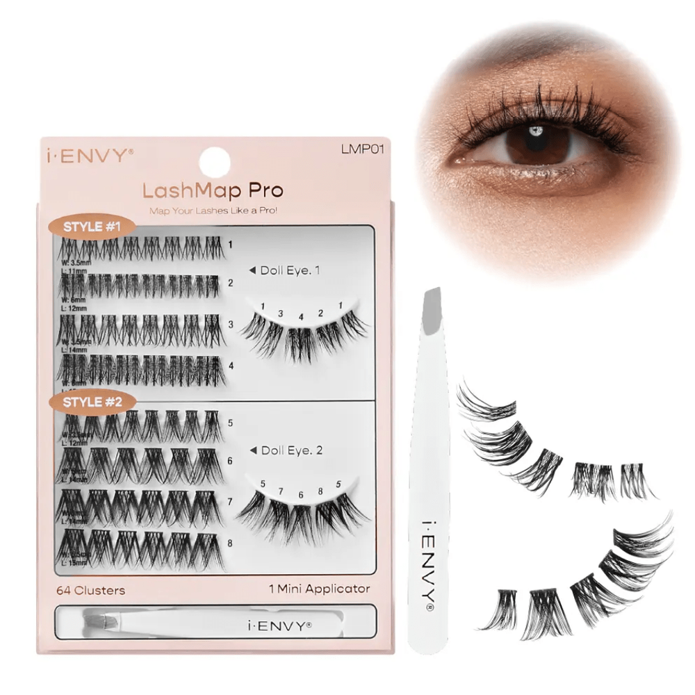 iENVY LashMap Pro Cluster Lash Kit โ With Tweezer - Beauty Exchange Beauty Supply