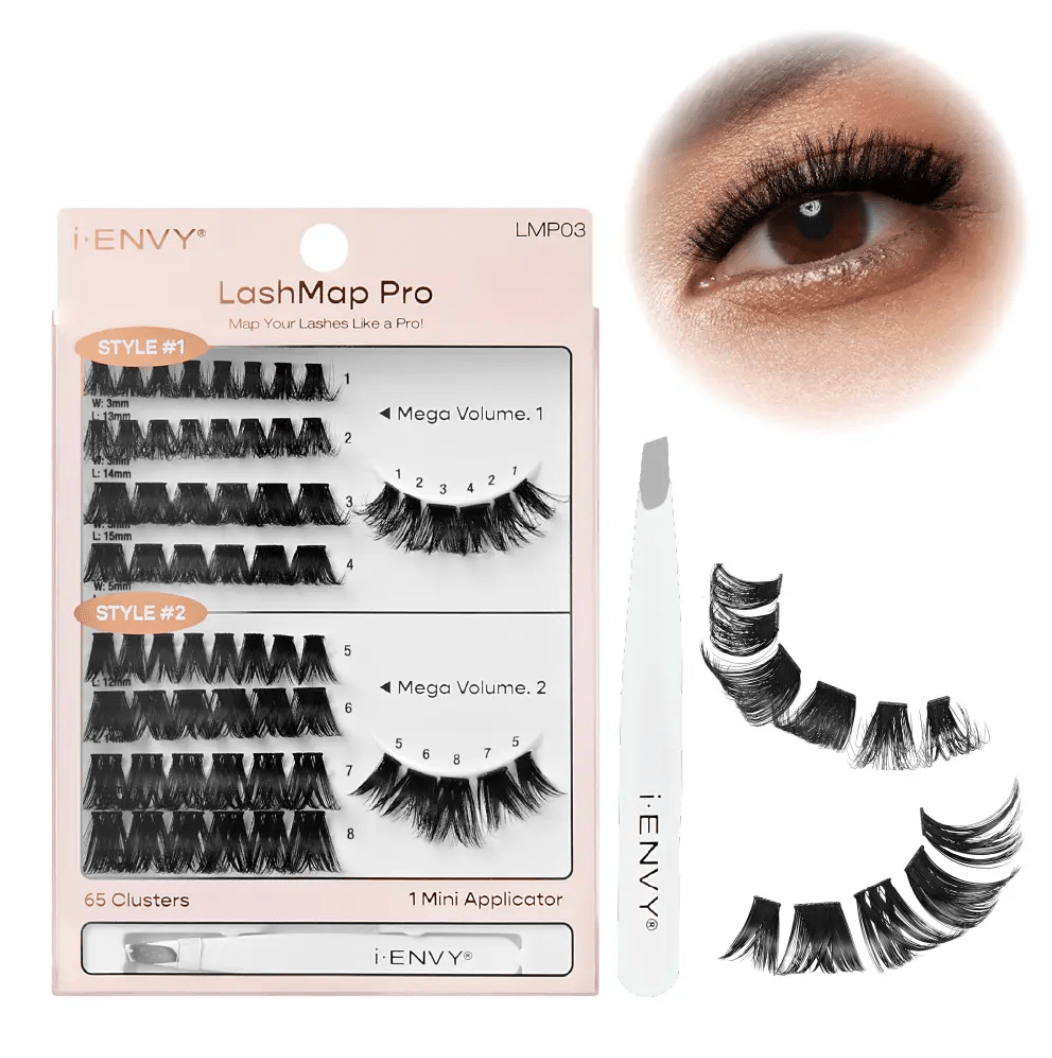 iENVY LashMap Pro Cluster Lash Kit โ With Tweezer - Beauty Exchange Beauty Supply