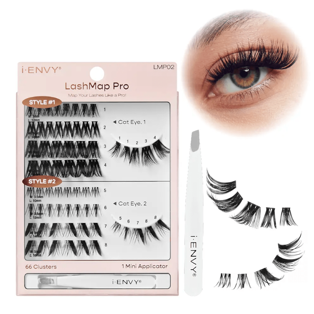 iENVY LashMap Pro Cluster Lash Kit โ With Tweezer - Beauty Exchange Beauty Supply