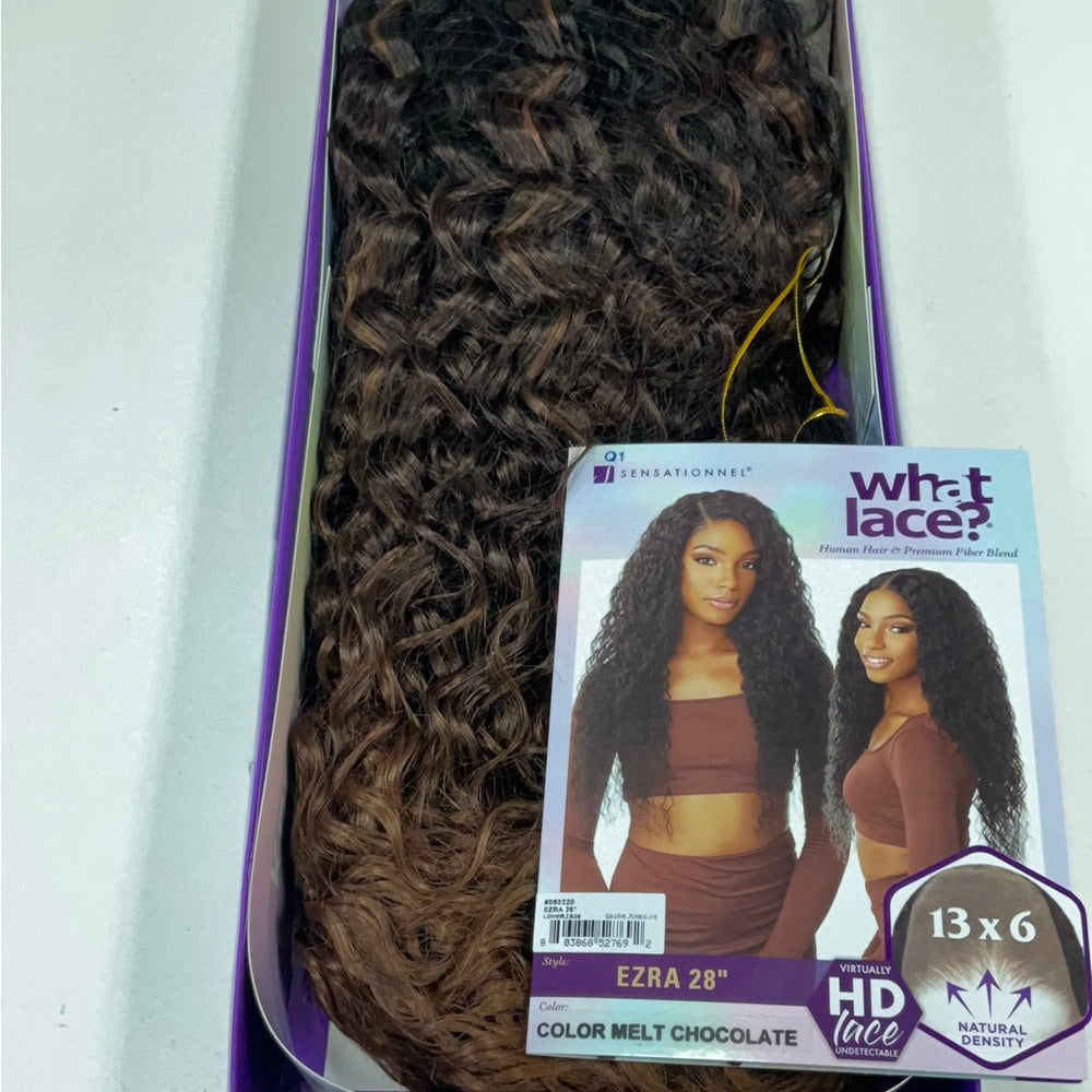 Sensationnel What Lace 13×6 HD Human‑Blend Wig – Ezra 28″